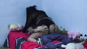STEP-DAUGHTER ARGUES WITH HER AND TAKES HER BY FUCKING HER STEP-FATHER PT2
