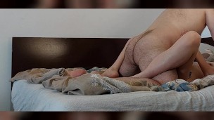 Hot amateur couple crazy sex. I cum on wife’s ass.